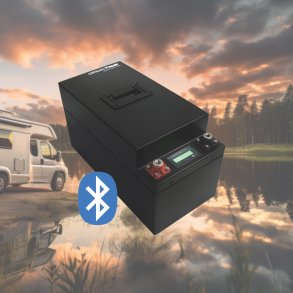 AOAC Lithium Power Black Steel Batteri m. Bluetooth og App