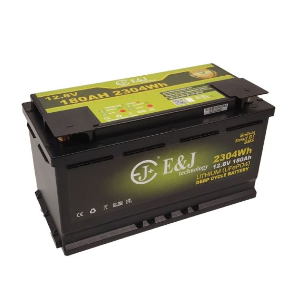 E&J Lithium batteri 180Ah Bluetooth og Heat