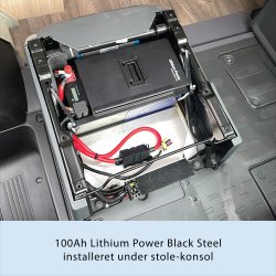 100Ah AOAC Lithium Power Black Steel Batteri