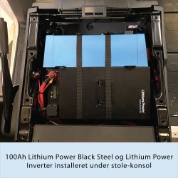 100Ah AOAC Lithium Power Black Steel Batteri