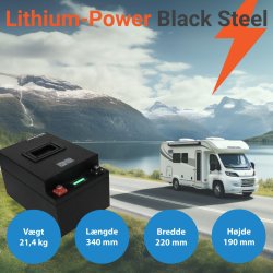 175Ah AOAC Lithium Power Black Steel Batteri