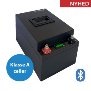 200Ah AOAC Lithium Power Black Steel Batteri m. Bluetooth og App