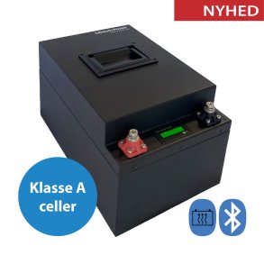 230Ah AOAC Lithium Power Black Steel Batteri m. Bluetooth, Heat og App