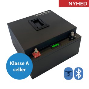 300Ah AOAC Lithium Power Black Steel Batteri m. Bluetooth, Heat og App