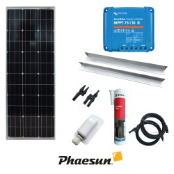 PHAESUN Solceller - Pakkelsning 140W-12V Monocrystalline