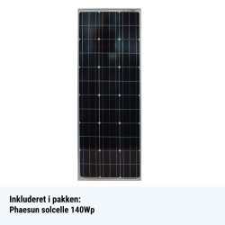 PHAESUN Solceller - Pakkelsning 140W-12V Monocrystalline