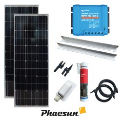 PHAESUN Solceller - Pakkelsning 280W-12V Monocrystalline