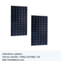 VICTRON Solceller - Pakkelsning 110W-12V Monocrystalline