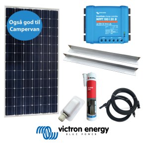 VICTRON Solcelle Pakkeløsning | 110Wp 12V | Monocrystalline