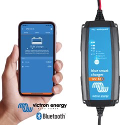 VICTRON 5A Blue Smart IP65 oplader 12V med DC connector