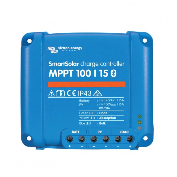 VICTRON 100/15 SmartSolar MPPT Solcelleregulator med bluetooth