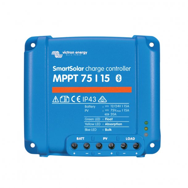 VICTRON 75/15 SmartSolar MPPT Solcelleregulator med bluetooth
