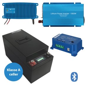 135Ah Lithium Power Black Steel Basis Plus Pakkelsning m. inverter