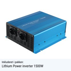 135Ah Lithium Power Black Steel Basis Plus Pakkel�sning m. inverter