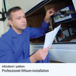 135Ah Lithium Power Black Steel Basis Plus Pakkelsning m. inverter