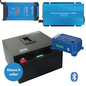300Ah Lithium Power Black Steel Basis Plus Pakkelsning m. inverter