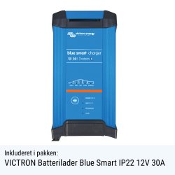 300Ah Lithium Power Black Steel Basis Plus Pakkelsning m. inverter