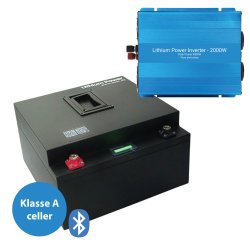 300Ah Lithium Power Black Steel Basis Plus Pakkelsning m. inverter