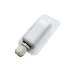 Taggennemfring for solcellekabel - hvid