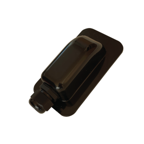 Taggennemfring for solcellekabel - sort